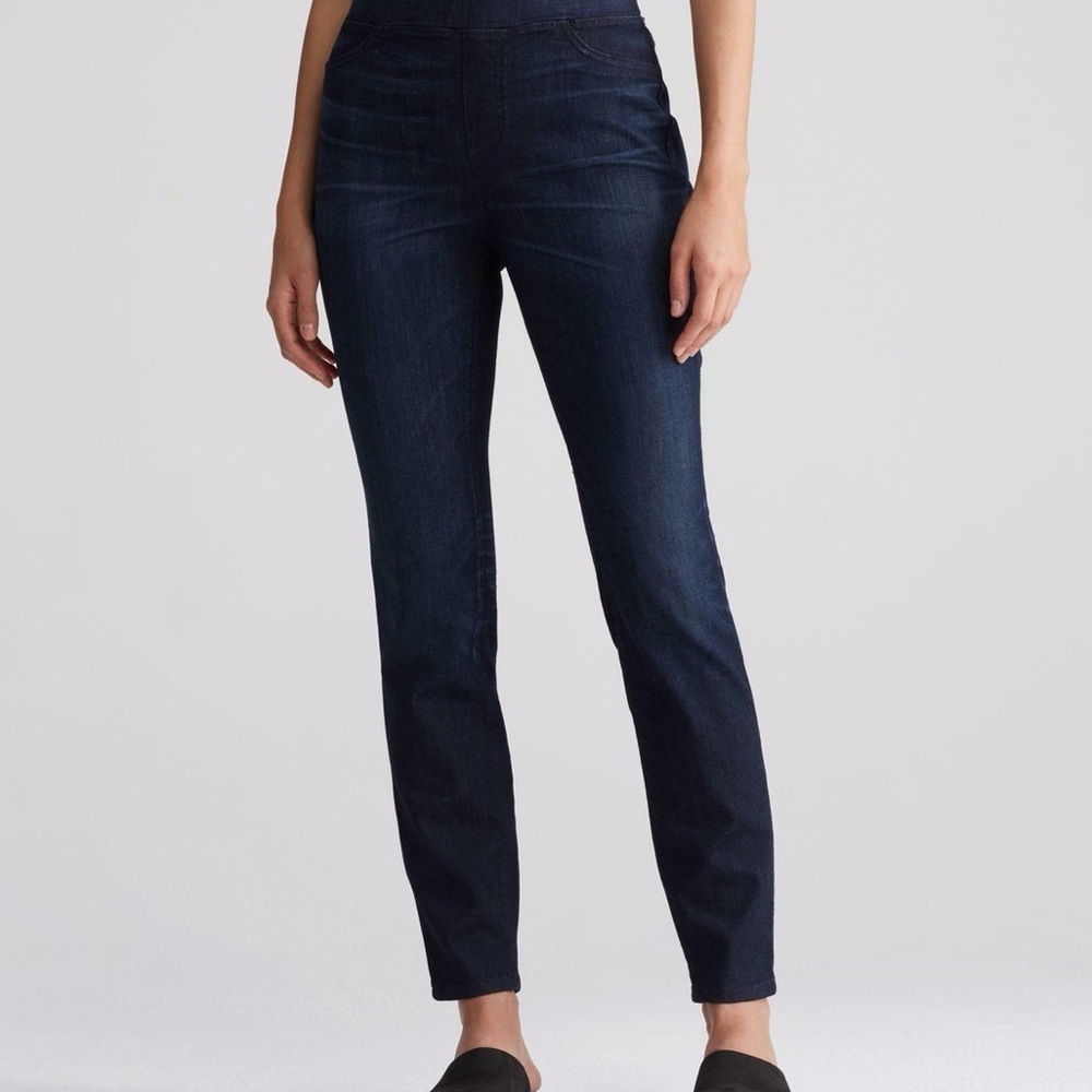 Eileen Fisher Women’s Dark Blue Women's Pull-on Jeans Jeggings Petite Small